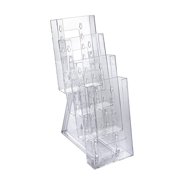 Azar Displays Four-tier Modular Trifold Brochure Holder, PK2 252306 - main